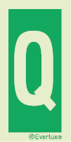 Emergency escape route signs, Floor and stair level identification signs, "Q"