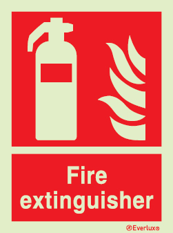 Fire-fighting equipment signs, Fire extinguisher