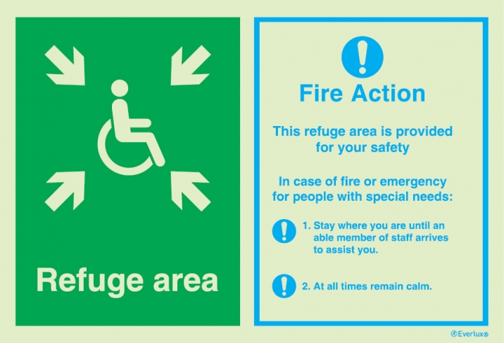 Fire action notices, Procedures in case of emergency