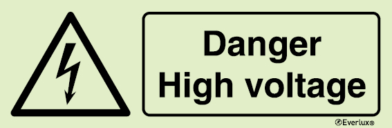 Warning signs, Danger high voltage