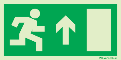 Signs for tunnels, Emergency escape route signs, up