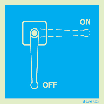 Signs for wind turbines, Signs for manually operated devices