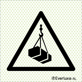 Reflecto-luminescent signs, Warning signs, Overhead loads