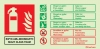 Fire-fighting equipment sign, multi class foam ID welsh/english