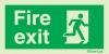 Emergency escape route sign, british standard composite escape route sign, fire exit