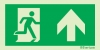 Emergency escape route sign, BS ISO 7010, arrow up