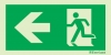 Emergency escape route sign, BS ISO 7010, arrow left