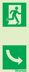 Emergency escape route sign, Door mechanism signs, Turn to open left