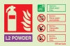 Fire-fighting equipment signs, ID signs, L2 powder