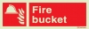 Fire-fighting equipment signs, Fire bucket