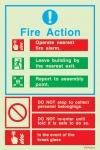 Fire action notices, Procedures in case of emergency