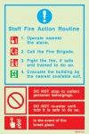 Fire action notices, Procedures in case of emergency