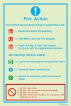 Fire action notices, Procedures in case of emergency