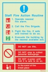 Fire action notices, Procedures in case of emergency