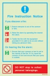 Fire action notices, Procedures in case of emergency