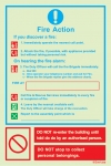 Fire action notices, Procedures in case of emergency