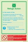 Fire action notices, Procedures in case of emergency