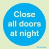 Mandatory signs, Fire door signs, Close all doors at night