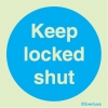 Mandatory signs, Fire door signs, Keep locked shut