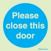 Mandatory signs, Fire door signs, Please close this door