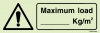 Signs for wind turbines, Warning signs, Maximum load