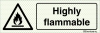 Reflecto-luminescent signs, Warning signs, Highly flammable