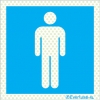 Reflecto-luminescent signs, Public convenience signs, WC men