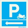 Reflecto-luminescent signs, Parking signs