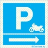 Reflecto-luminescent signs, Parking signs