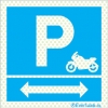 Reflecto-luminescent signs, Parking signs